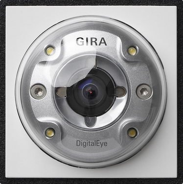 Barevná kamera pro vstupní stanici TX_44 (IP44) čistě bílá GIRA 126566