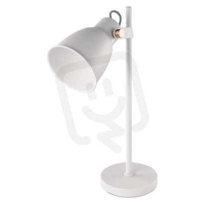 Stolní lampa JULIAN na žárovku E27, bílá EMOS Z7621W