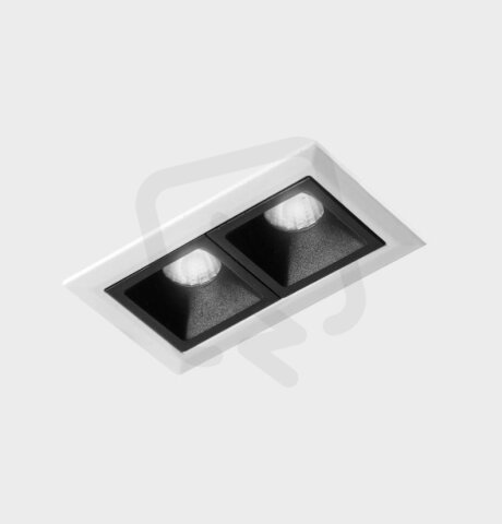 NSES Recessed with Frame White-Black 4 W