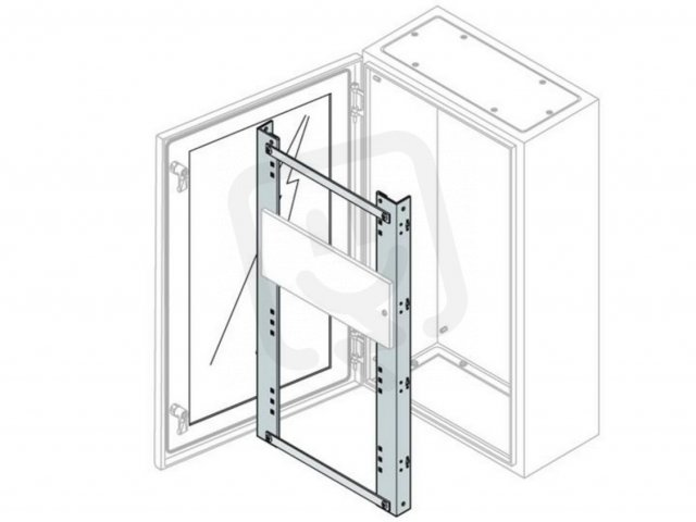 Rám pro modulární panel 100mod.DIN SR RAL7035 ABB KD8060K