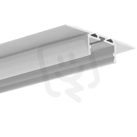 LED hliníkový profil KLUŚ GIZA-LL-T neanodizovaný 1m /C2479_1m/ A02479|N_1