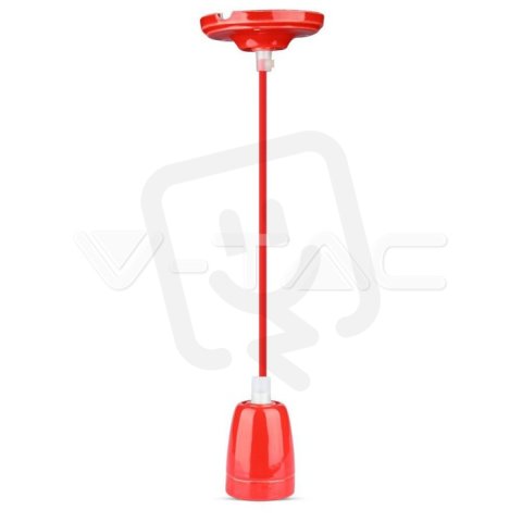 Porcelain Lamp Pendant Red,  VT-7998