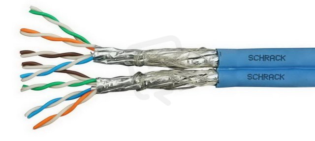 Kabel S/FTP Cat.7a 1500 MHz 2x(4x2xAWG22