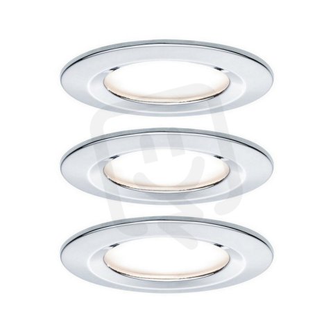 Vestavné svítidlo LED Nova kruhové 3x6,5W chrom nevýklopné 934.63 PAULMANN 93463