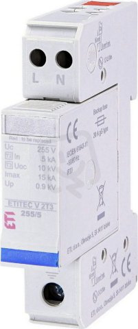 Svodič přepětí  ETITEC V 2T3 440/5 2+0 RC síť TNC-S ETI 002442975