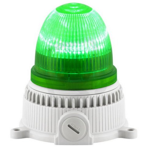 Svítidlo signální OVOLUX LED 90/240 V, AC, IP65, M16, zelená, světle šedá 38814
