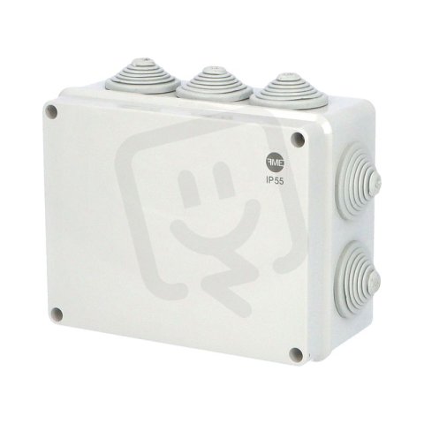 Krabice SolidBOX 68112 IP55 198x163x80mm plné víko stupň. vývodky (10x) FAMATEL