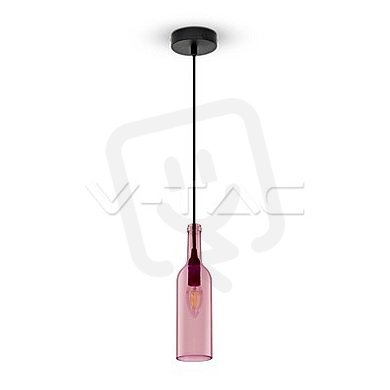 Závěsné svítidlo V-TAC Bottle Pink VT-7558