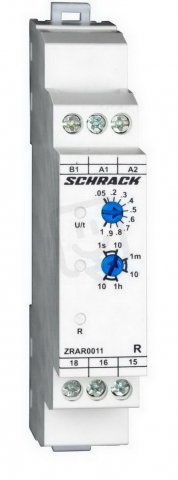 Čas.relé jednofunkční OFF-delay AMPARO 24VAC/DC+230VAC 1P 5A SCHRACK ZRAR0011--