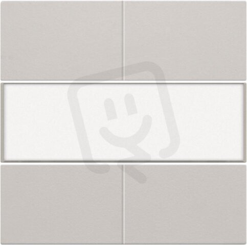 Středový kryt 4xbezpot.tlačítko 24V+LABEL-LIGHT GREY NIKO 102-40250