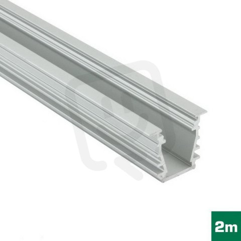 AL profil FKU50 BC/UX pro LED, bez plexi, 2m, elox FK TECHNICS 4731624