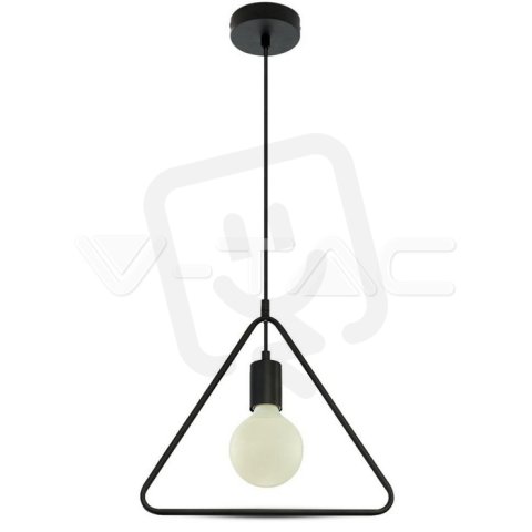 Závěsné svítidlo V-TAC Geometric Matt Black Single Triangle VT-7321