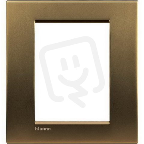 BTICINO LIVINGLIGHT RÁMEČEK HRANATÝ 3+3MODULOVÝ BRONZ LNA4826BZ