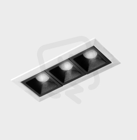 NSES Recessed with Frame White-Black 6 W