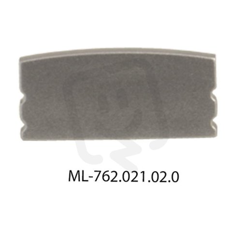 McLED ML-762.021.02.0 Koncovka pro PH bez otvoru, stříbrná barva, 1 ks