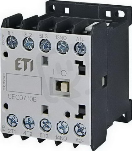 Miniaturní stykač ETI CEC07.10-24V-50/60Hz 3p 4xNO 18A(AC1)/7A(AC3 400V)