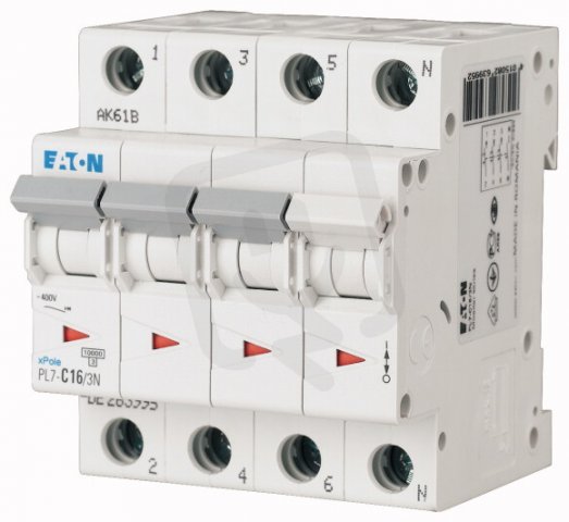 Jistič Eaton PL7-C25/3N 25A 3+N-pólový (10kA) 263997