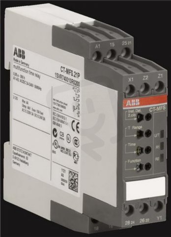 Časové relé CT-MFS.21P ,nový design pružinové svorky ABB 1SVR740010R0200