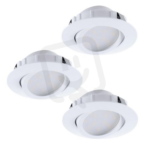 Zápustné svítidlo PINEDA SET 3XLED d84 bílá 16,5W IP20 EGLO 95857