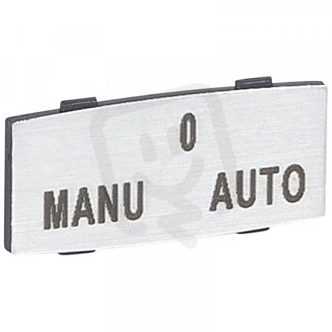 OSMOZ OZNAČOVACÍ ŠTÍTEK S TEXTEM MANU-0-AUTO LEGRAND 024344