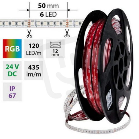 LED pásek SMD4040 RGB 120LED/m 50m, 24V, 14 W/m MCLED ML-128.004.90.2