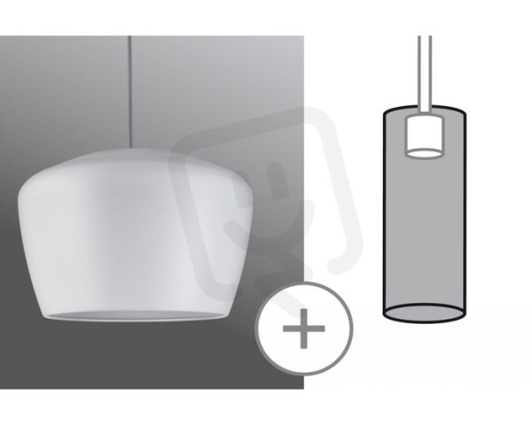 URail 2Easy stínidlo Pom bílá matná max. 20W kov 954.38 PAULMANN 95438