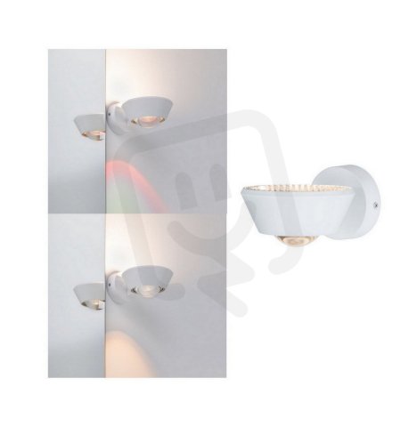 LED nástěnné svítidlo Sabik IP44 13W bílá mat stmívatelné 709.46 PAULMANN 70946