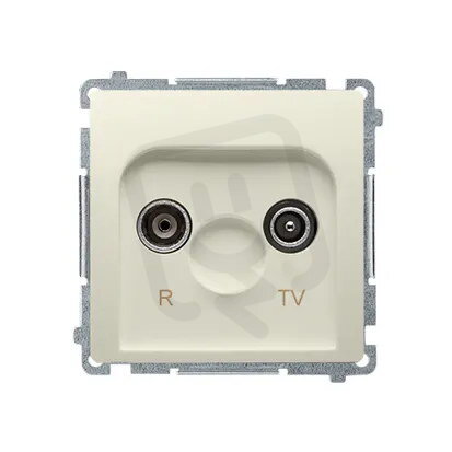Zásuvka R-TV koncová (10dB)pro průběžné zásuvky, béžová BMZAK10/1.01/12