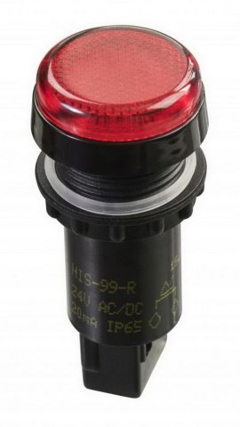 Indikační signálka HIS-99 YF 24AC d22mm Eleco VEP CZ 216280