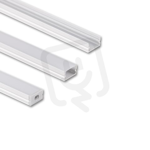 Přisazený hliníkový profil PM 12x7mm, mléčný difuz 2m MCLED ML-761.010.74.2