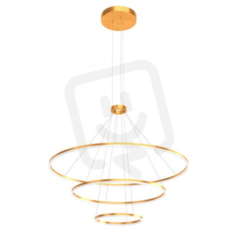 Závěsné svítidlo ORBIT SU LED 186W D1500+1000+600 4000K BRASS-TRIAC