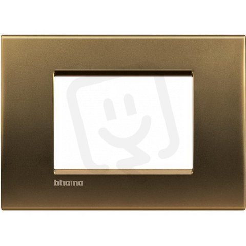 BTICINO LIVINGLIGHT RÁMEČEK HRANATÝ 3MODULOVÝ BRONZ LNA4803BZ