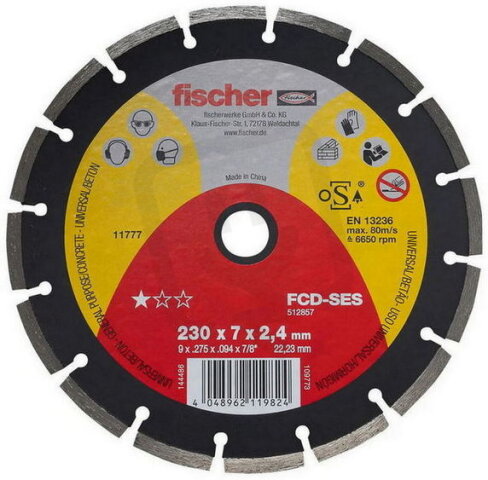 Diamantový kotouč na beton FCD-SES 230x2,4x22,23 DIA FISCHER 512857