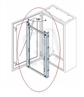 Rám pro modulární panel 216mod.DIN SR RAL7035 ABB KD1280K