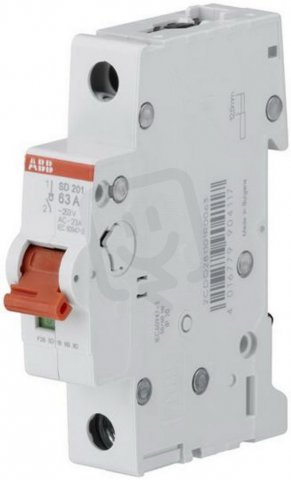 ABB SD201/25 1p odpínač 25A pro 253V AC/60V DC dle IEC/EN 60947-3