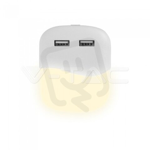 LED Night Light With USB Square 4000K V-TAC SKU508