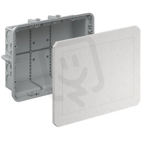 Krabice instalační obdelníková s víkem 408x308x135 mm, do betonu KAISER 1297-34