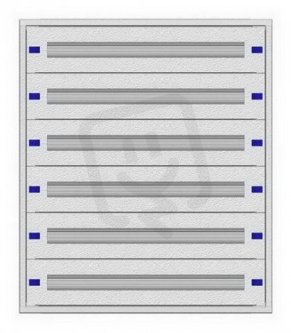 Konstrukce instalační 3-18K plochá, 6 řad, hl. 100 mm SCHRACK IL148818--