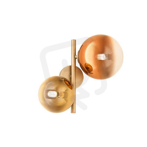 Nástěnné svítidlo ROY AP 2X10W G9 MATT BRASS/GOLD+COFFEE IP20 REDO 01-2778