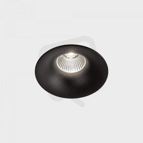 LUXO zapuštěné svítidlo s rámečkem černá 12W 4000K 1-10V KOHL LIGHTING