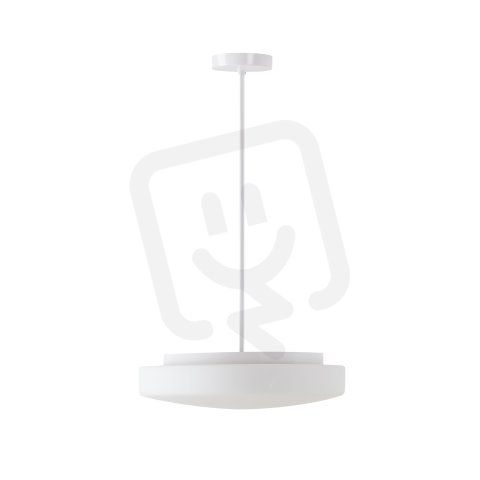 Závěsné svítidlo se skleněným stínidlem OSMONT EDNA P4 2x10W IP40 E27 bílá
