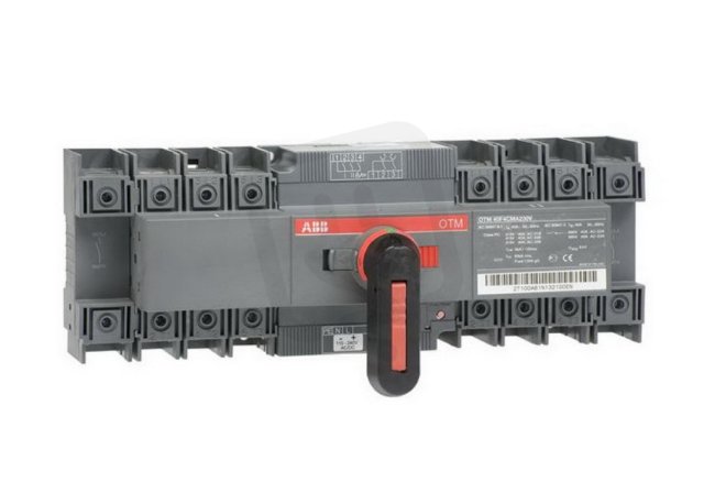 Přepínač ABB OTM40F4CMA230V 4P I-0-II 40A, na základnu, s pohonem 220-240V AC/DC