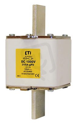 Nožová pojistka M3 gPV 200A/1000V DC ETI 004110455