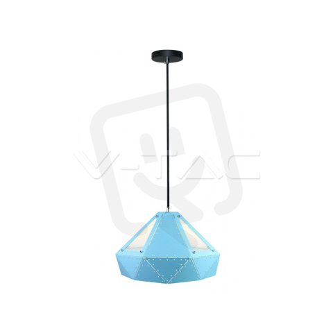 Závěsné svítidlo V-TAC Pastel Prism Blue 310x180 mm VT-7310