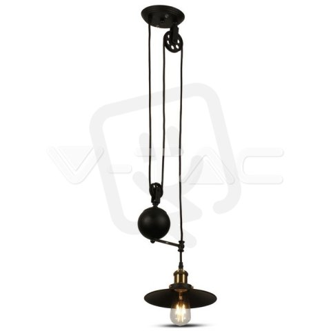 Závěsné svítidlo V-TAC Metal Black Adjustable VT-7201