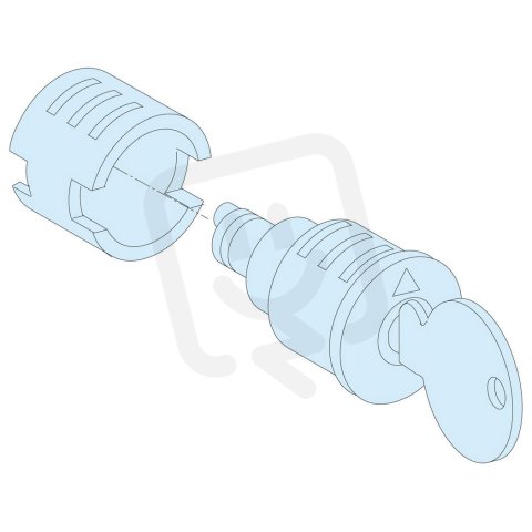 Válcový zámek + 2 klíče č. 455, IP55 SCHNEIDER LVS09945