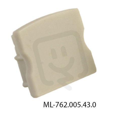 McLED ML-762.005.43.0 Koncovka bez otvoru pro PS, šedá barva, 1 ks