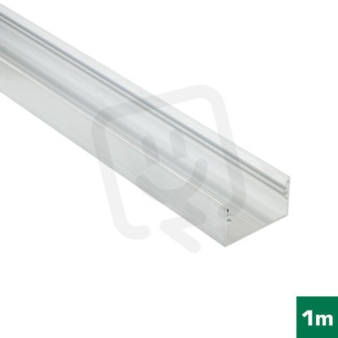 AL profil FKU70 C10 pro LED, bez plexi, 1m, surový FK TECHNICS 4731629