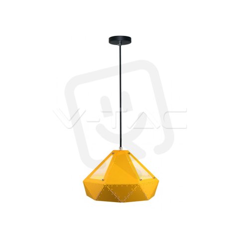 Závěsné svítidlo V-TAC Pastel Prism Yellow 310x180 mm VT-7310