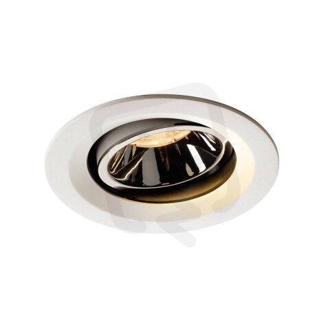 NUMINOS MOVE DL M vnitřní LED zápustné stropní svítidlo bílá/chrom 2700K 55°